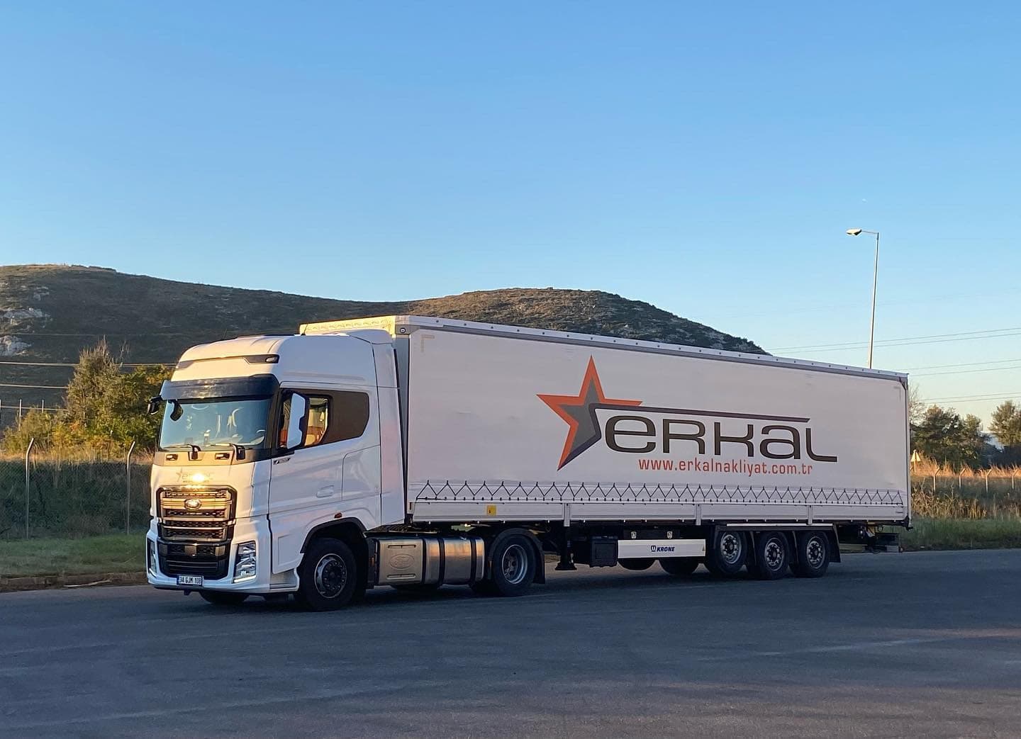Erkal Nakliyat truck in the fleet yard